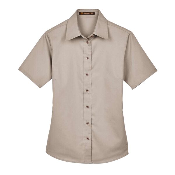 Women's Easy Blend™ Short Sleeve Twill Dress Shirt with Stain-Release Thumbnail