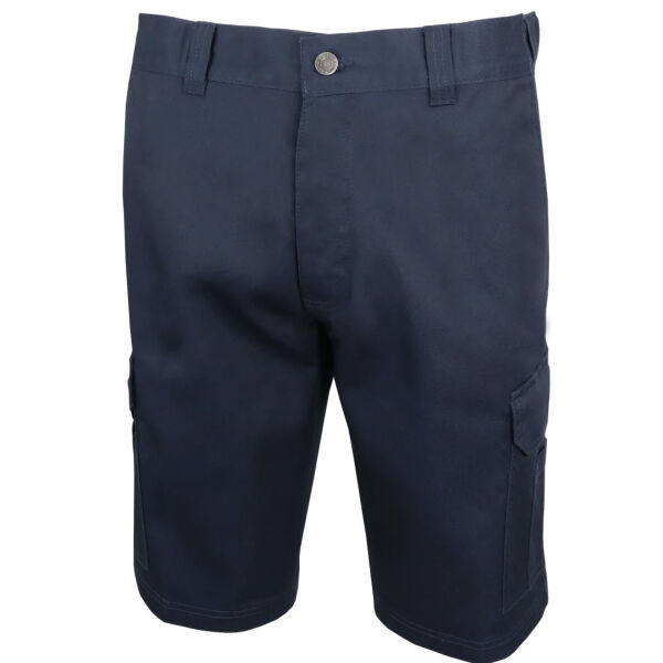 Unisex - Flex Waist Navy Cargo Work Short (Waist & Inseam) Thumbnail