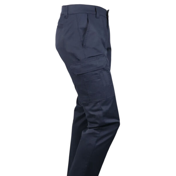 Ladies - Stretch Navy Cargo Work Pant (Waist & Inseam) Thumbnail