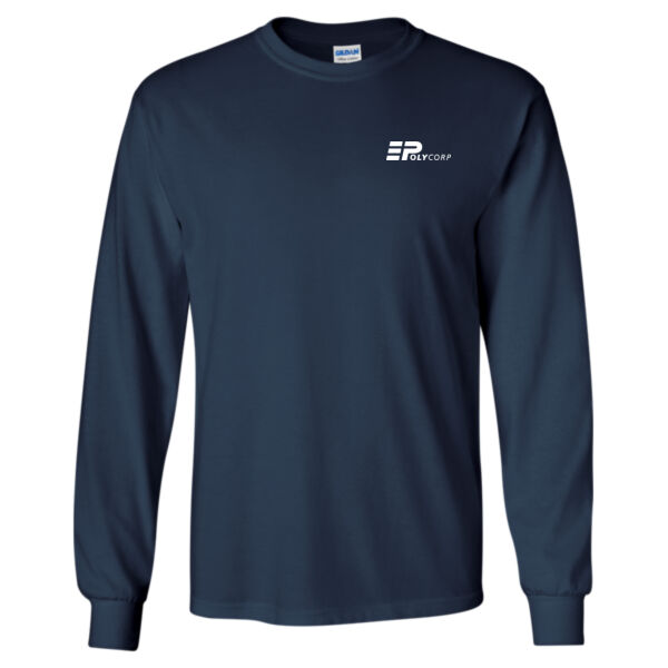 Unisex - Cotton Navy Long Sleeve Thumbnail