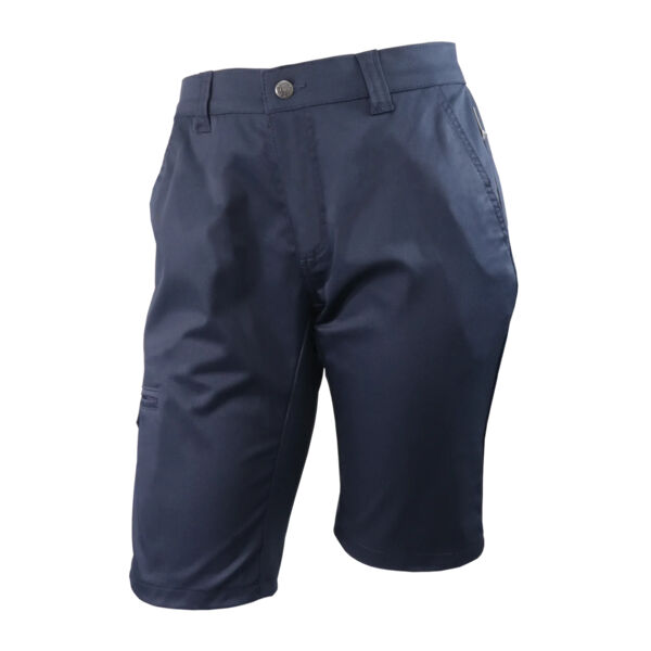 Ladies - Stretch Waist Navy Cargo Shorts Thumbnail