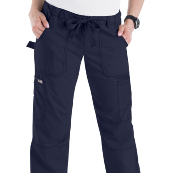 Ladies - Soft Twill Navy Cargo Pant (Waist & Inseam) Thumbnail