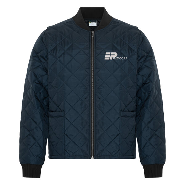 Embroidered Quilted Freezer Jacket  Thumbnail