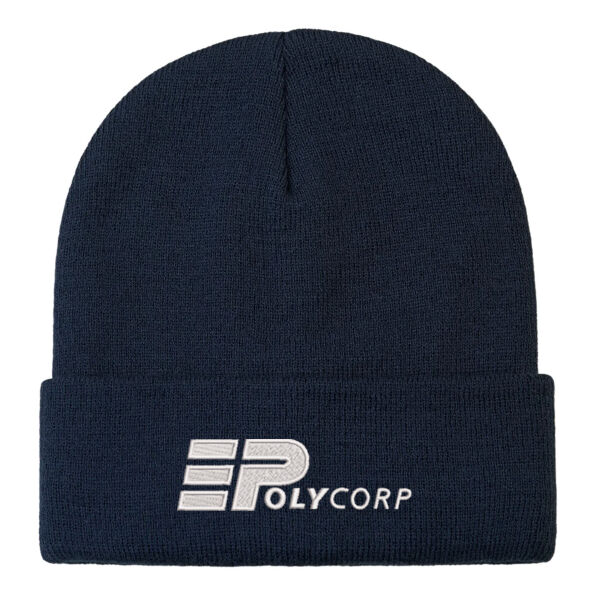 Embroidered Fleece Lined Knit Cuff Toque Thumbnail